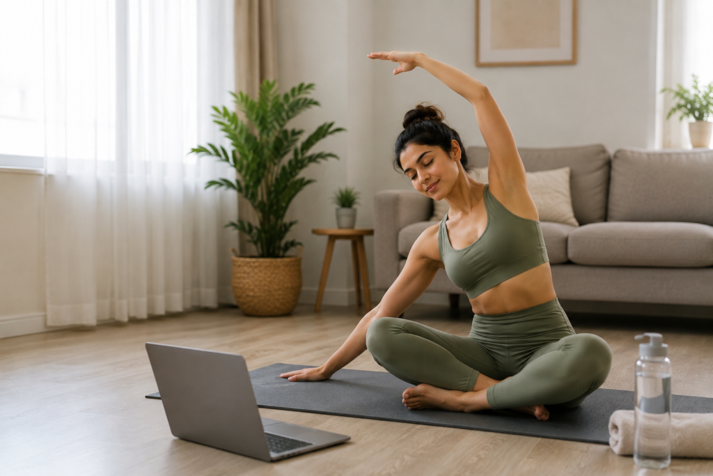 Mindful yoga practice
