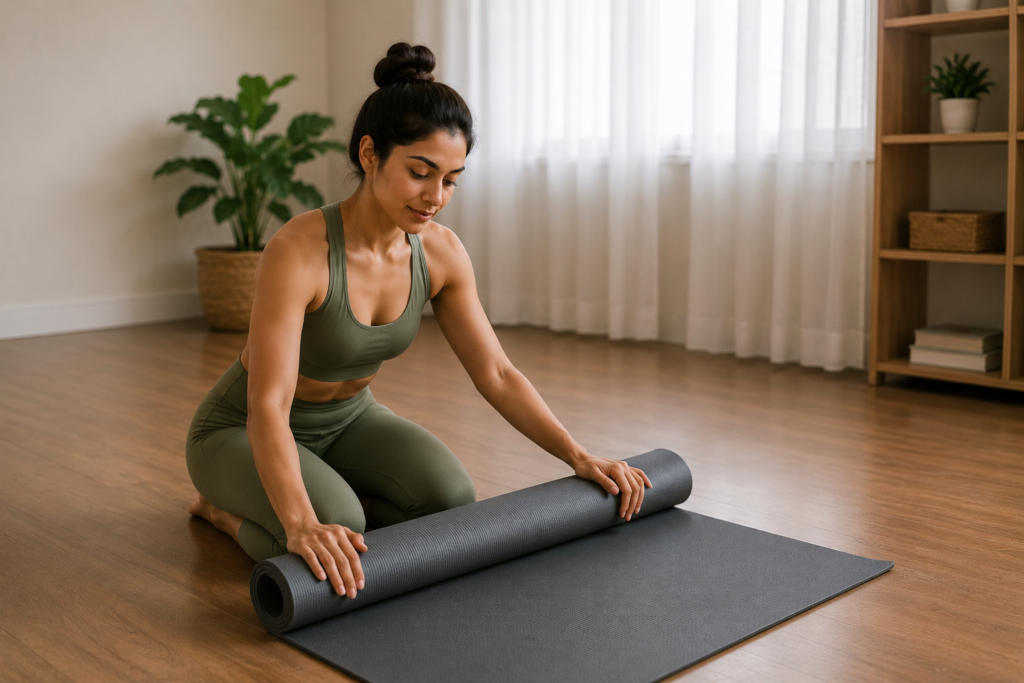 Wellness yoga space